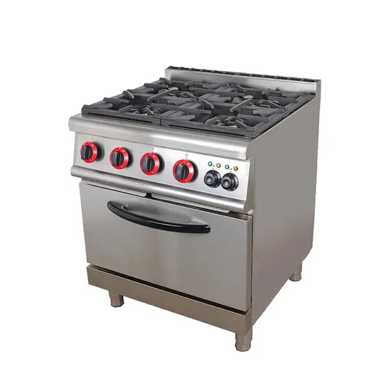 Commercial 4 Four Gas Burner with Gas Oven Hotel Restaurant Kitchen Equipment