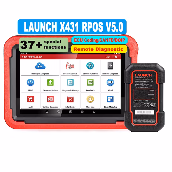 Original Launch X431 Pad7 Elite 431 Throttle III Car Master Smartbox Automotive Diagnostic Scanners Tool